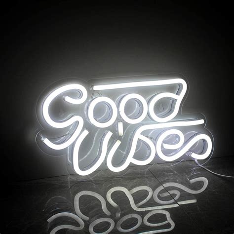 Good Vibes Neon Sign Flex Led Neon Light Sign Custom Led Neon | Etsy