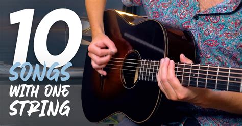 ONE string acoustic guitar songs for BEGINNERS | Andy Guitar