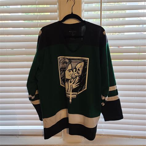 Twitching Tongues World War 5 Hockey Jersey. Size L.... - Depop