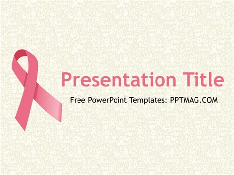 Free Breast Cancer PowerPoint Template - PPTMAG