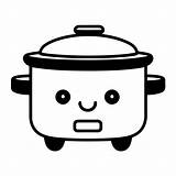 Clean Line rice cooker Icon For coloring 46377675 Vector Art At Vecteezy sketch template