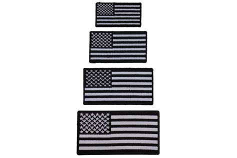 American Flag Patches Black White Small 4 Sizes | Flag Combos -TheCheapPlace