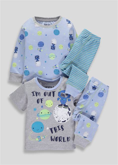 Boys 2 Pack Space Pyjamas (9mths-5yrs) Girls Layering, Boys Clothes Style, Boy Character ...