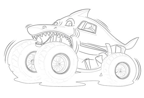 Monster Truck Coloring Pages Printable