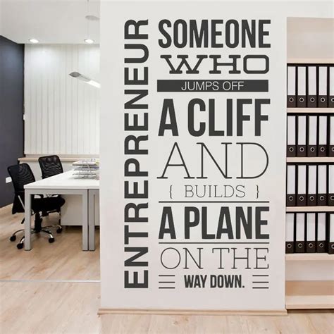 Entrepreneur Office Motivational Quote Art Wall Sitcker Vinyl Business ...