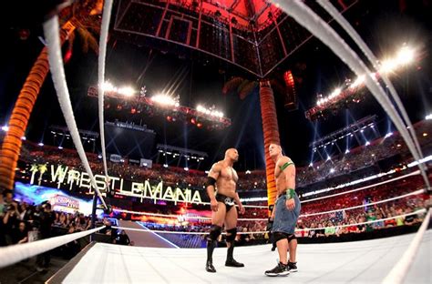 WWE WrestleMania Flashback: John Cena battles The Rock at WrestleMania 28