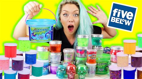 I Bought All The SLIME In FIVE BELOW! And MADE A GIANT Slime Smoothie! (Oddly Satisfying) - YouTube