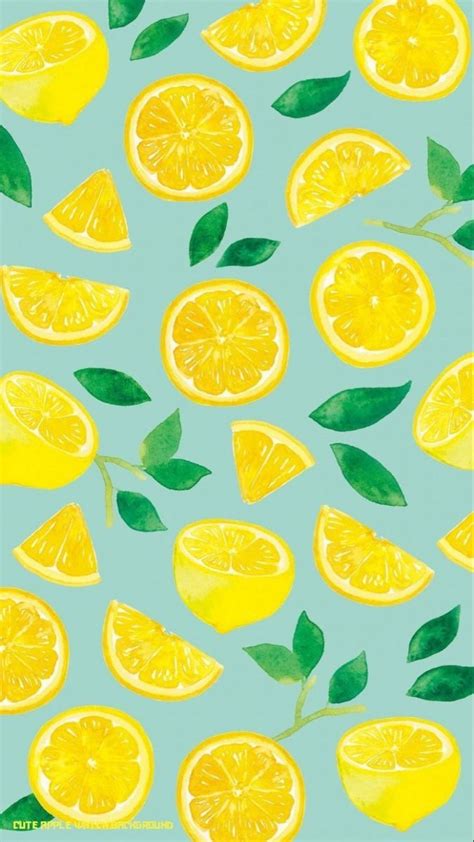 lemon wallpaper | Summer wallpaper, Fruit wallpaper, Cute patterns wallpaper