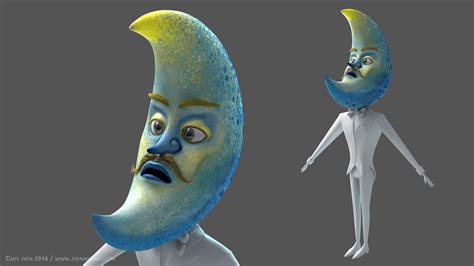 Character Lookdev : Mr. Moon on Behance