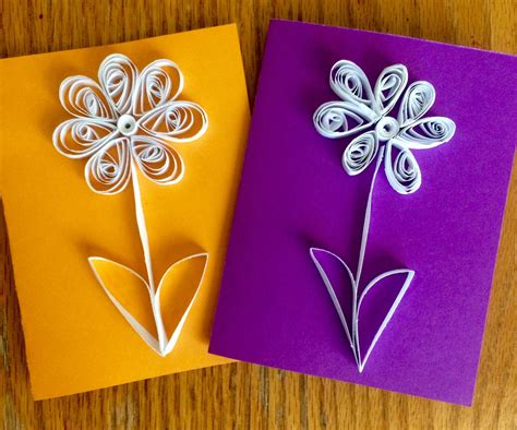 Quilling With Kids- Simple Quilled Flower Card : 5 Steps (with Pictures) - Instructables