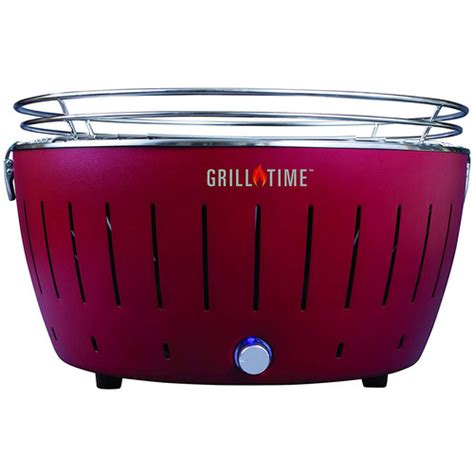 Lotus Grill Grill Time Tailgater GTX (XL) Starter Pack-Red Grill, Charcoal & More UPG-R-18 ...