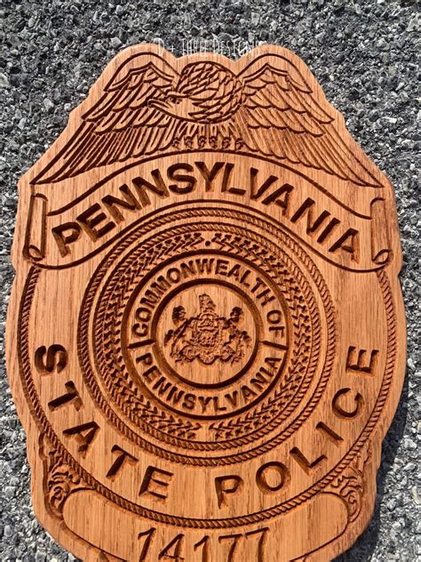 Pennsylvania State Police Badge // Pennsylvania State Wooden | Etsy