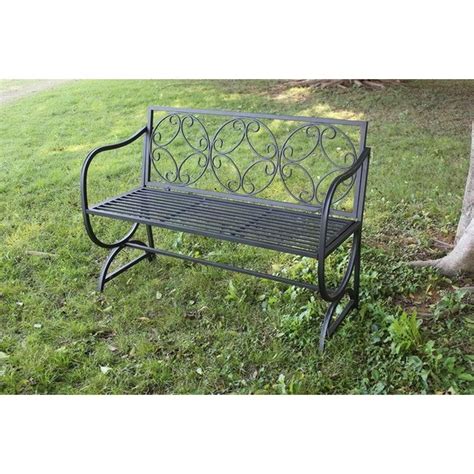 $267.75 Metal Bench W/Arms & Scroll Design Metal Bench W/Arms & Scroll ...