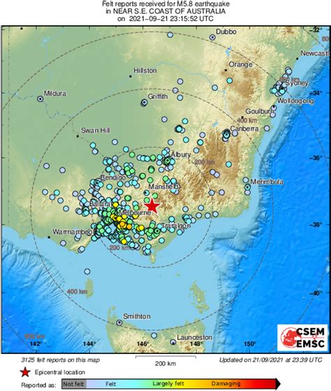 Elsie Joseph Rumor: Earthquake Today Melbourne Map