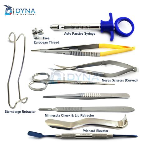 Dental Surgical Implant Instruments Kit Auto Passive Syringe Castroveijo Forceps - Dynaintlshop