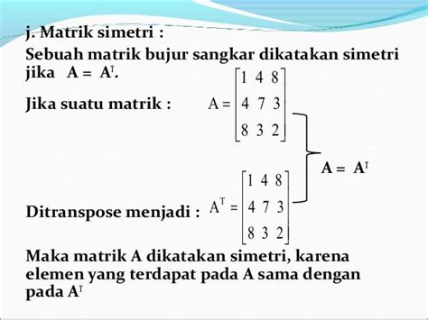 Contoh Soal Dan Penyelesaian Matriks Simetris - Bakti Soal