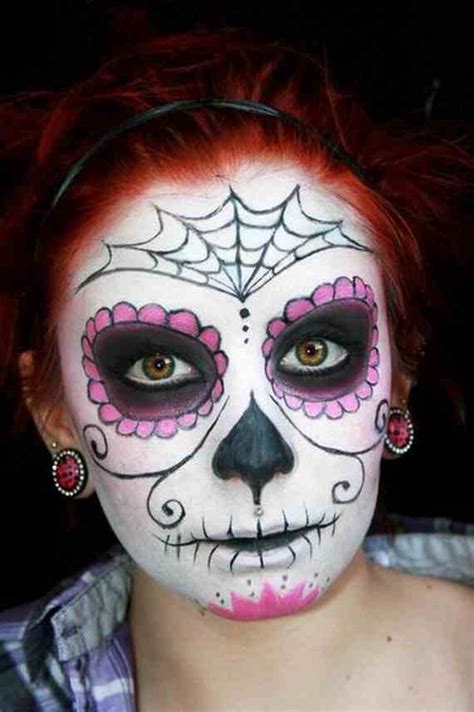 41 Beautiful & Colorful Sugar Skull Halloween Makeup Ideas