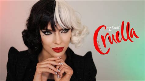 Cruella Makeup Tutorial for Halloween 2021 - Emma Stone Cruella Cosplay ...