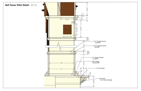 Bell Tower Set Drawings | Paul Markovich