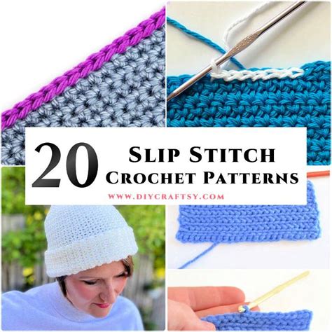 Slip Stitch Crochet: 20 Free Patterns To Do (sl st) Easy