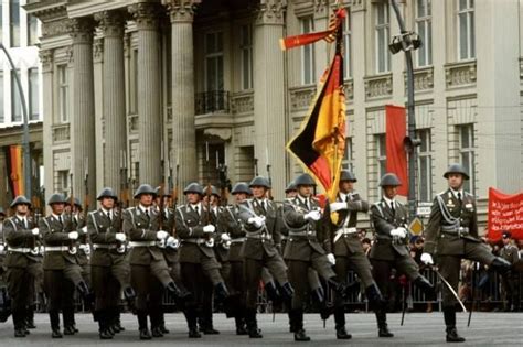 Soldiers of the National People`s Army on parade. | East germany, German army, Warsaw pact