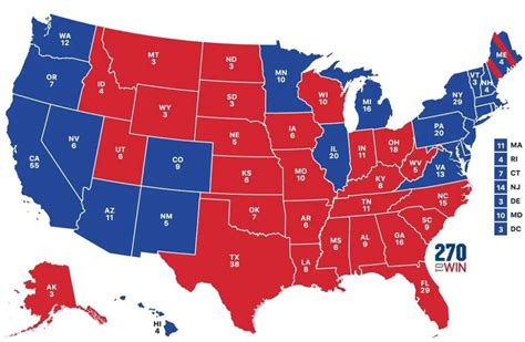 Electorial Map Of The United States - Goldia Gabriellia