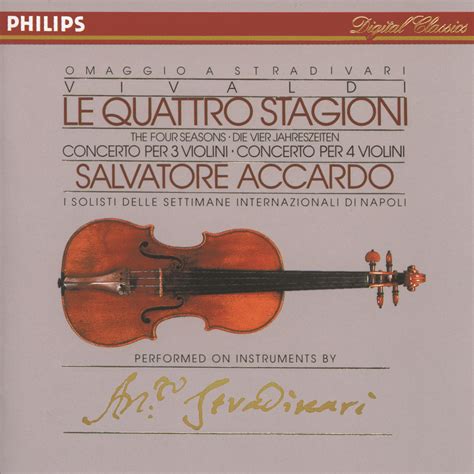 VIVALDI The Four Seasons/ Salvatore Accardo - Insights