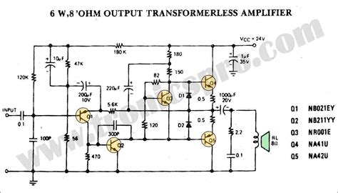 Audio Power Amplifier Schematics