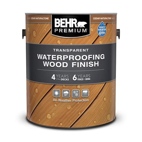 BEHR PREMIUM #ST-533 Cedar Naturaltone Semi-Transparent Penetrating Oil-Based Exterior ...