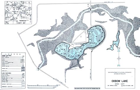 Oxbow Lake Map from gofishohio.com - Your Premier Ohio Fishing Site!