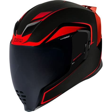 Icon Airflite Crosslink Motorcycle Helmet Red/Black - Walmart.com - Walmart.com