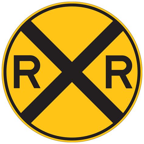 RR Cross Sign| Federal MUTCD W10-1 - Reflective Street Signs