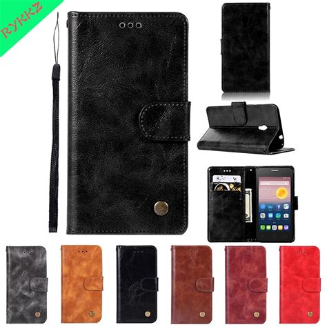 New Flip cases For Alcatel One Touch Pixi 4 (5) 5.0 inch wallet phone ...