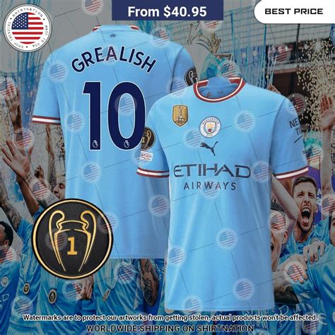 Jack Grealish Manchester City Home Football Jersey • Shirtnation - Shop ...