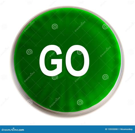 Green Go Button Royalty Free Stock Photos - Image: 13555008