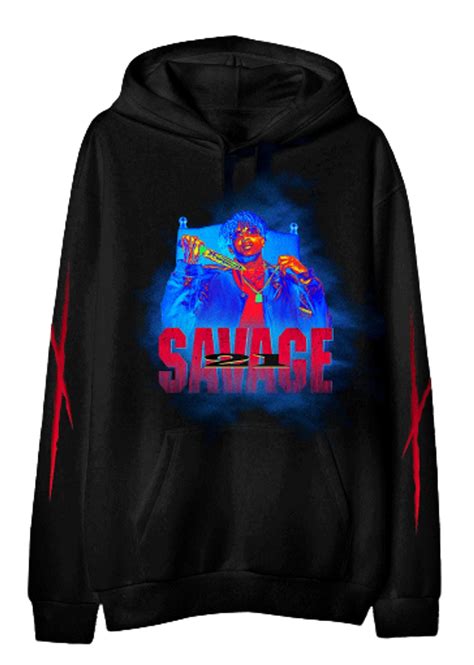 21 Savage Merch King Black Hoodie | WHAT’S ON THE STAR?