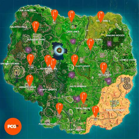 All Fortnite Streetlight Spotlights locations: where to dance under different Streetlight Spotlights