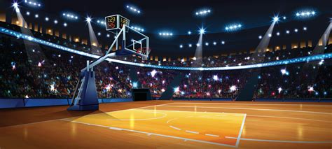 Indoor Basketball Court Concept Background 12809329 Vector Art at Vecteezy