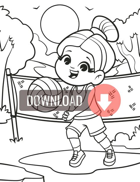 Jumpstart Digital Sports Coloring Book for Kids - Etsy