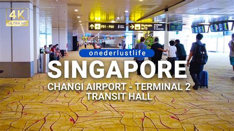 Singapore Changi Airport Transit Area Terminal 2 (4K UHD) - YouTube