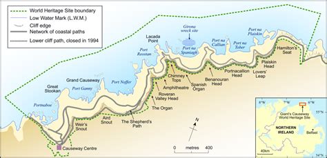 WHS Map - The Giant's Causeway & Causeway Coast World Heritage Site