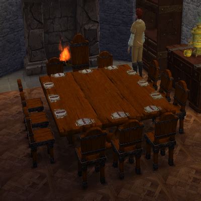 TSM Rustic Dining Set - The Sims 4 Build / Buy - CurseForge