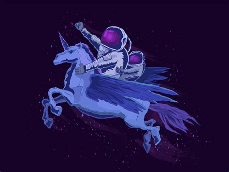 Space Unicorn by Oren on Dribbble