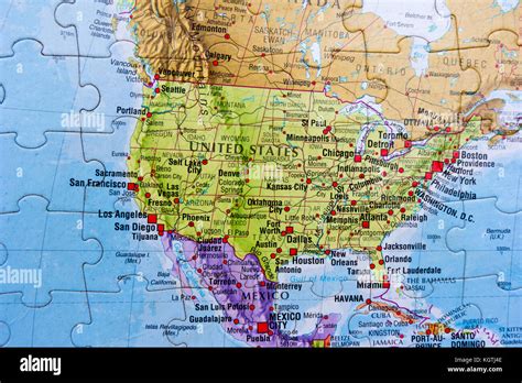 World map puzzle Stock Photo - Alamy