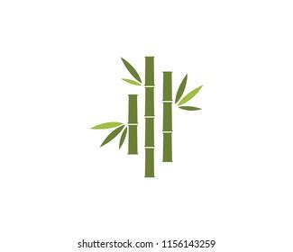 Bamboo Logo Template Vector Icon Illustration Stock Vector (Royalty ...