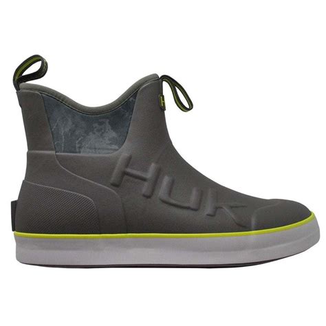 Huk Men's Rogue Wave Charcoal/Blaze Yellow Size 7 Fishing Ankle Boots - Walmart.com