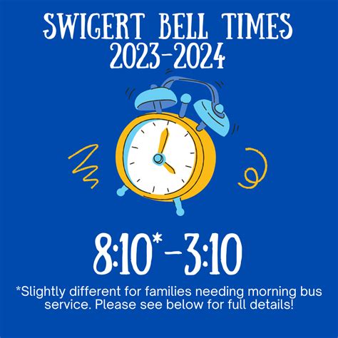 Swigert International School » 2023-2024 Bell Times