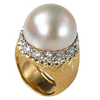 Designer pearl rings