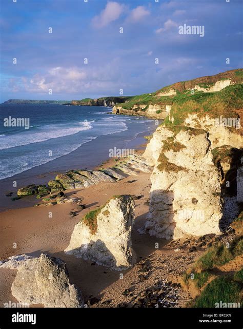 White Rocks Beach, Between Portrush & Dunluce, Co Antrim, Ireland Stock ...