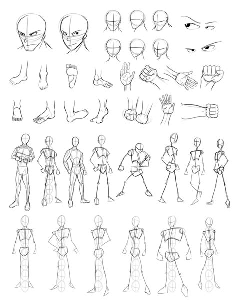 Drawing Practice Sheet 2 by Obhan on DeviantArt | Figure drawing ...